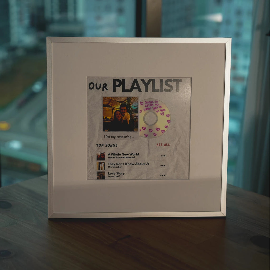 Kişiye Özel Fotoğraflı Music Albüm Tablo