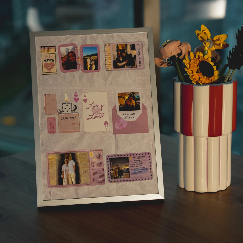 Kişiye Özel Fotoğraflı Lucky LOVE Tablo