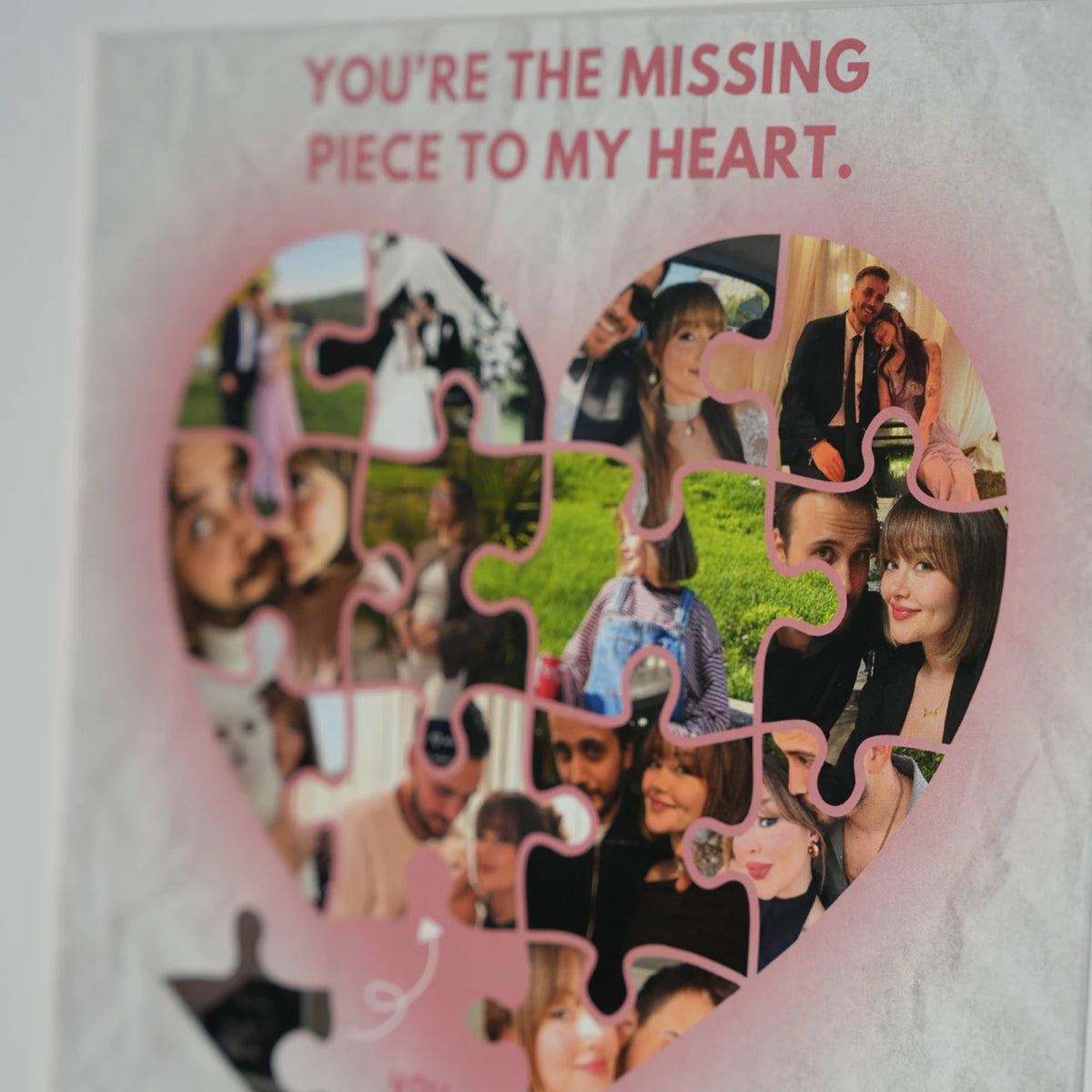 Kişiye Özel Fotoğraflı Missing Part Tablo
