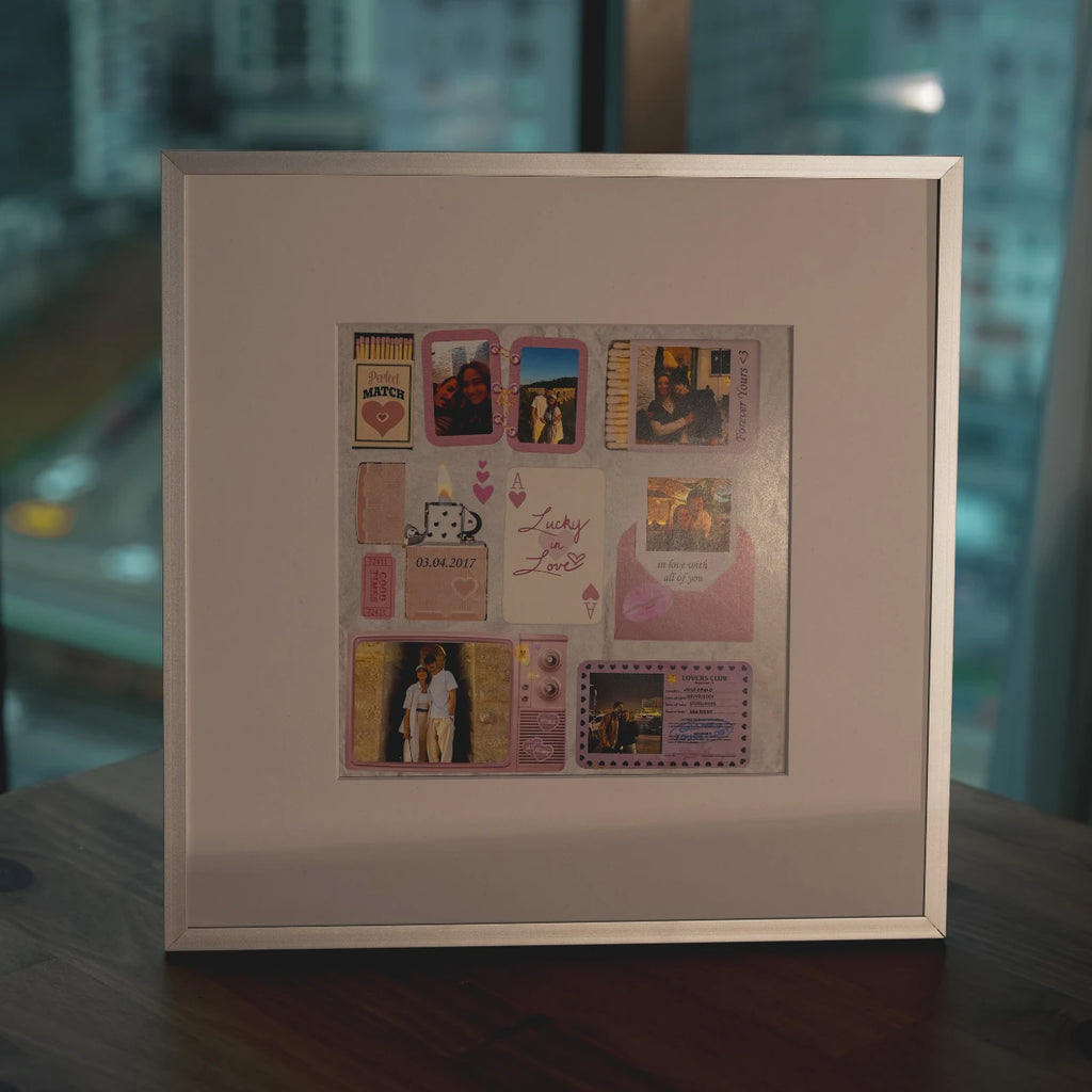Kişiye Özel Fotoğraflı Lucky LOVE Tablo