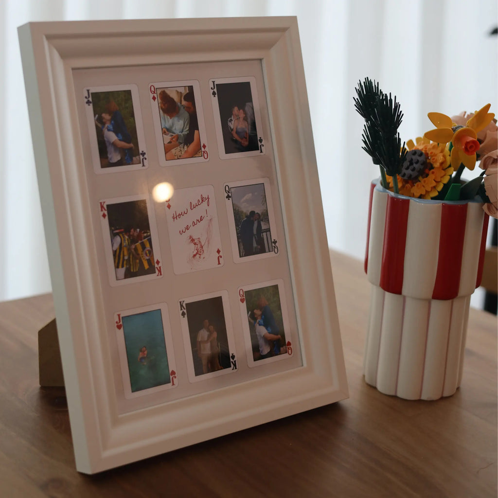 Kişiye Özel Fotoğraflı İskambil Kartlı Tablo