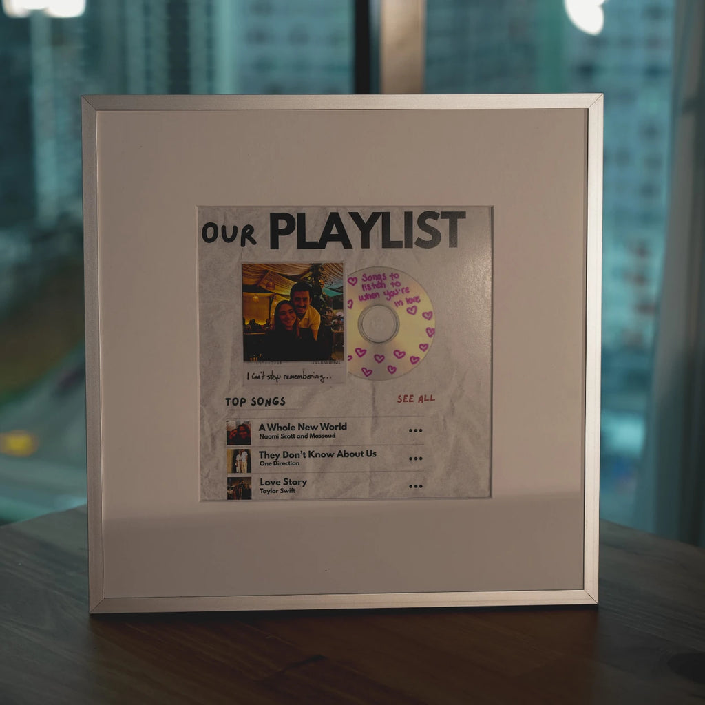 Kişiye Özel Fotoğraflı Music Albüm Tablo